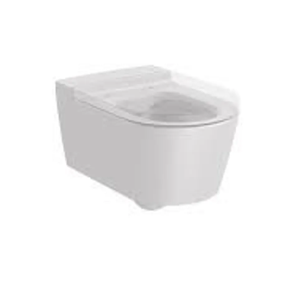 BRAND NEW BOXED ROCA INSPIRA ROUND RIMLESS WALL HUNG WC PAN 560X370MM - PEARL
