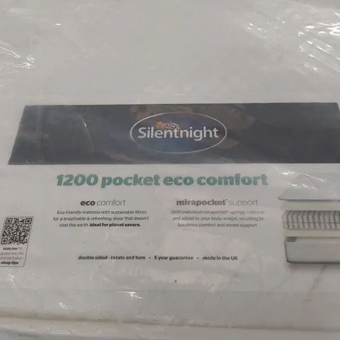BAGGED SILENTNIGHT 1200 POCKET ECO COMFORT 4'6" DOUBLE MATTRESS