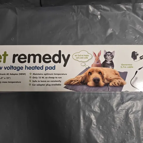 SEALED PET REMEDY LOW VOLTAGE HEATED PAD