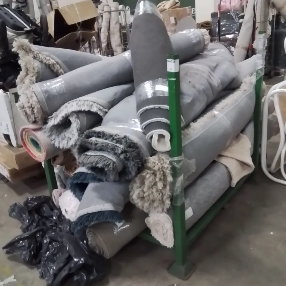 STILLAGE OF APPROXIMATELY 15 QUALITY DESIGNER RUGS
