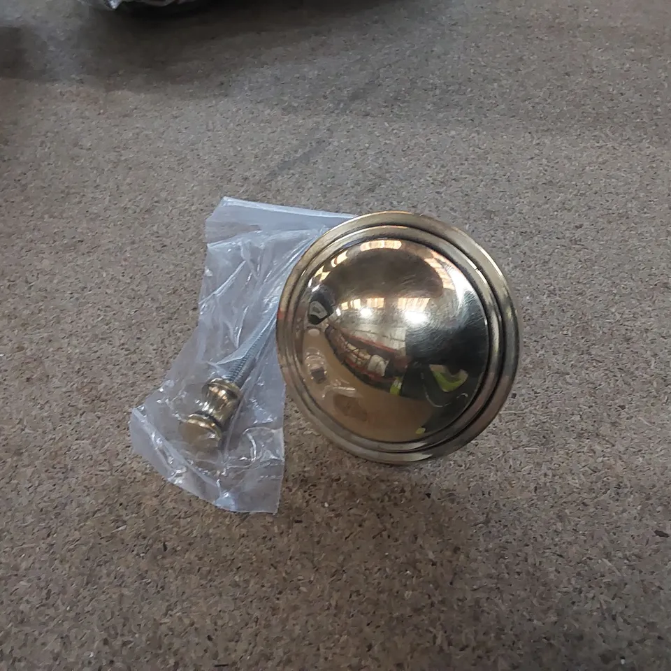 BOXED ART DECO SINGLE DUMMY DOOR KNOB - FINISH: AGED BRASS 