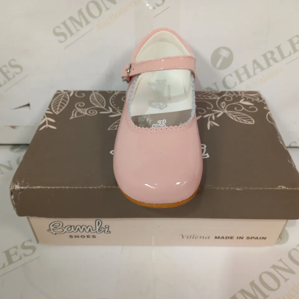 BOXED PAIR OF BAMBI CHAROL ROSE SHOES IN PINK EU SIZE 27