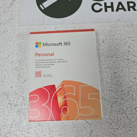 MICROSOFT 365 PERSONAL – 12-MONTH SUBSCRIPTION (LICENSE CARD) –