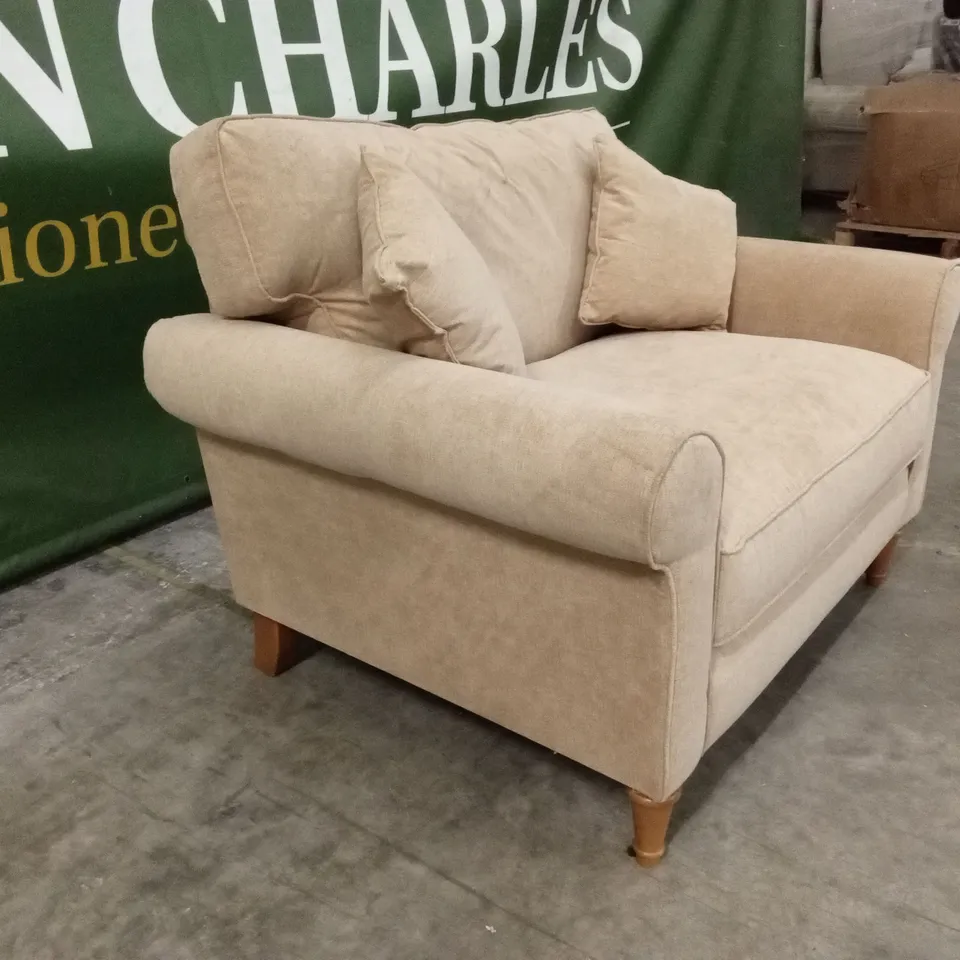 WILLIAM FABRIC ARMCHAIR - SAND RRP £749