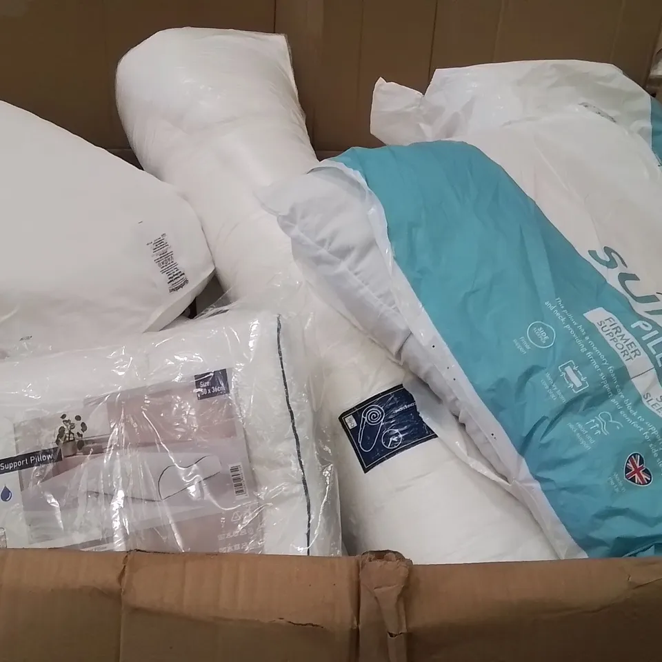 PALLET CONTAINING A VERY LARGE QUANTITY OF ASSORTED PILLOWS AND RELATED BEDDING/COMFORT PRODUCTS ECT