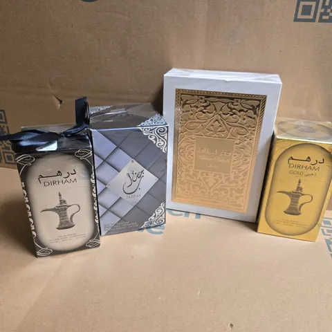 APPROXIMATELY 10 ASSORTED BOXED FRAGRANCES TO INCLUDE DIRHAM EAU DE PARFUM, JAZZAB EAU DE PARFUM, PRIDE OF LATTAFA, ETC - COLLECTION ONLY
