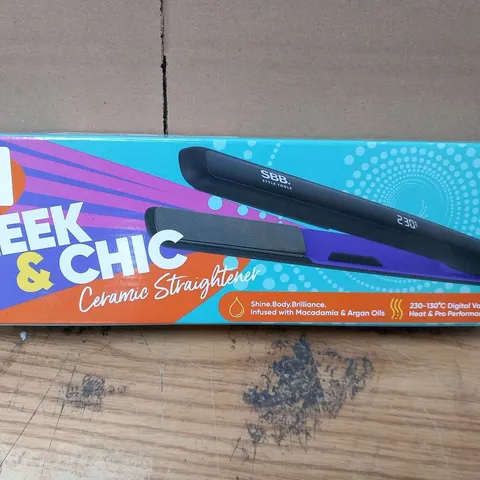 THREE BOXED SBB SLEEK AND CHIC CERAMIC STRAIGHTENERS