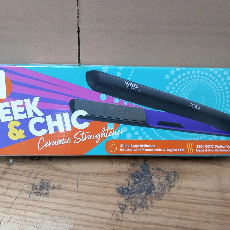 THREE BOXED SBB SLEEK AND CHIC CERAMIC STRAIGHTENERS