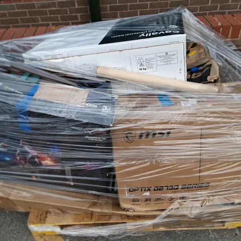 PALLET CONTAINING APPROXIMATELY 6 ASSORTED ITEMS TO INCLUDE MSI MONITOR, CAVALRY SINK BASIN AND NEXSTAR COMPUTERISED TELESCOPE