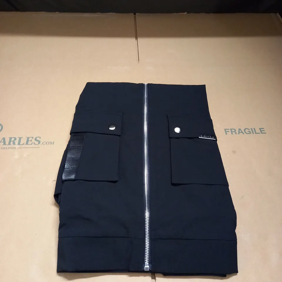 MAUVAIS BLACK WEBBING POCKET CARGO JACKET XL