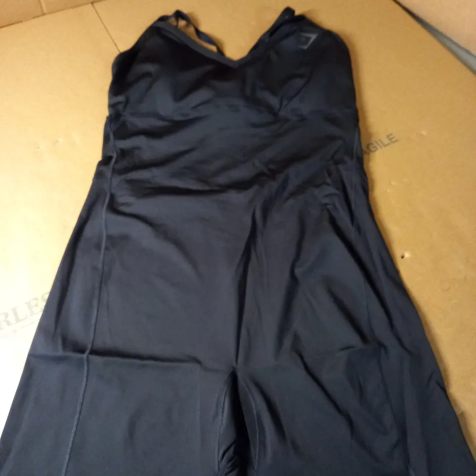 GYMSHARK BLACK WORKOUT BODY SUIT - SIZE L
