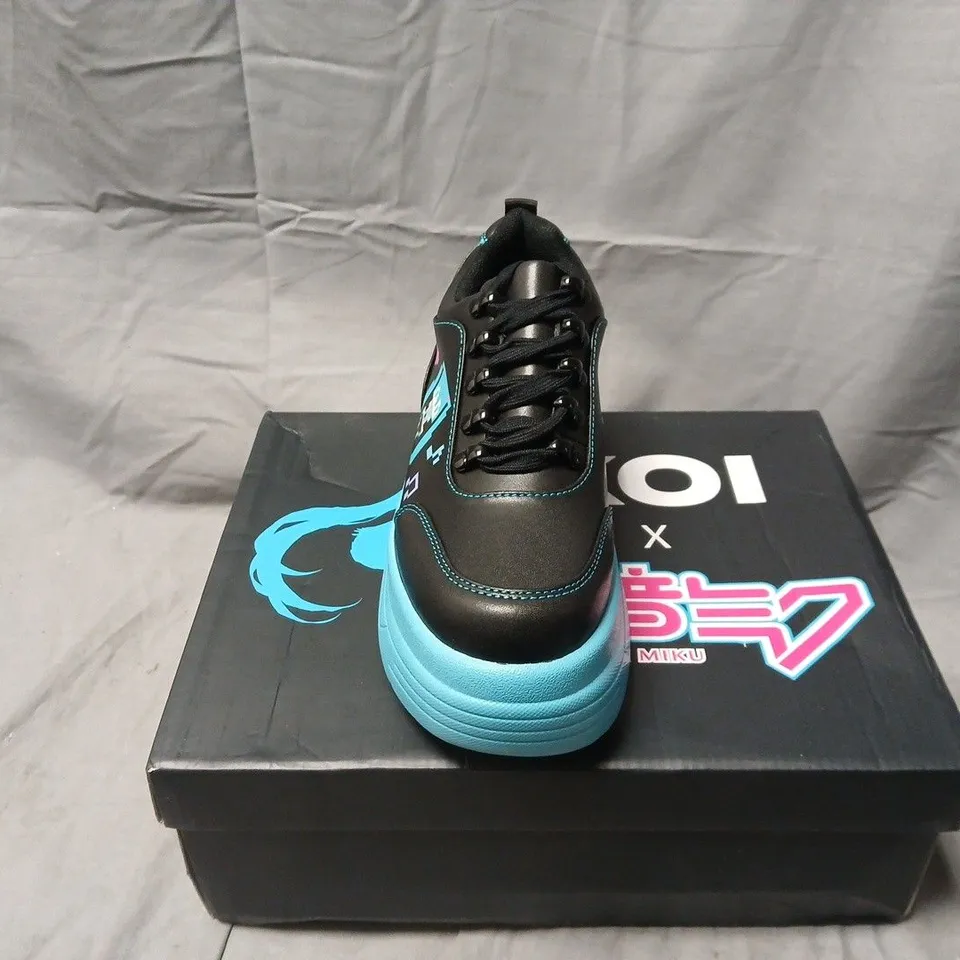 boxed koi Virtual Diva Miku Chunky Trainers - Black, UK3