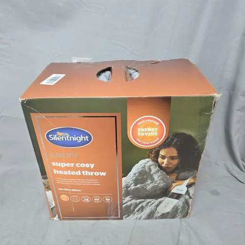 SILENTNIGHT LUXURY SUPER COSY HEATED THROW - 120 X 160CM