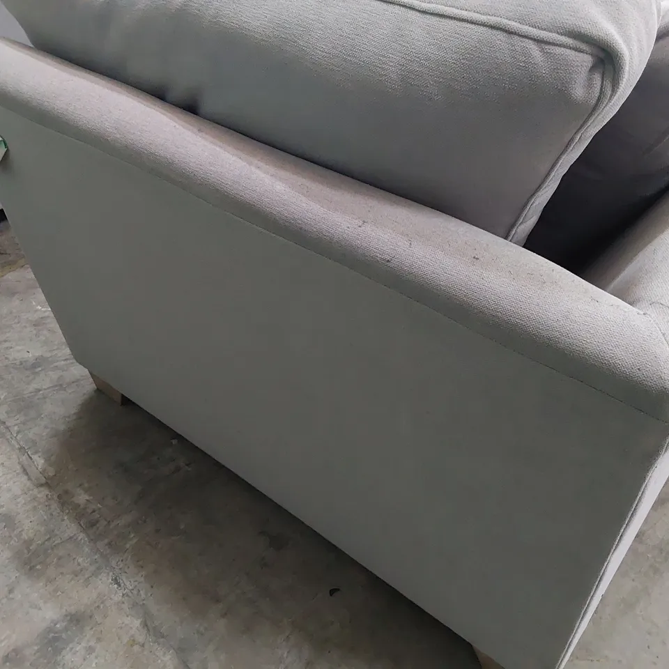 QUALITY BRITISH DESIGNER LOUNGE Co. CORNER SECTION GREY PLUSH FABRIC