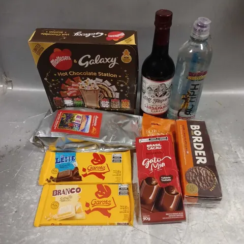 APPROXIMATELY 15 ASSORTED FOOD & DRINK ITEMS TO INCLUDE HOT CHOCOLATE STATION, MR FITZPATRICK CORDIAL, ARMENIA MEDIUM ROAST, ETC