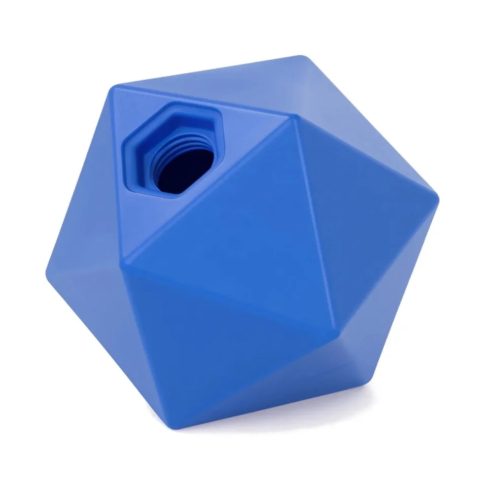 COCO EQUESTRIAN BLUE REFILLABLE HEXAGONAL HORSE TREAT BALL STABLE PADDOCK TOY