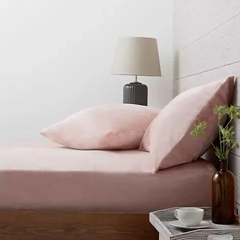 COZEE HOME VELVETSOFT FITTED SHEET PINK KING SIZE