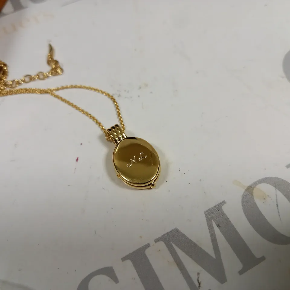 BOXED MISSOMA GOLD LOCKET NECKLACE - M.925 STAMP