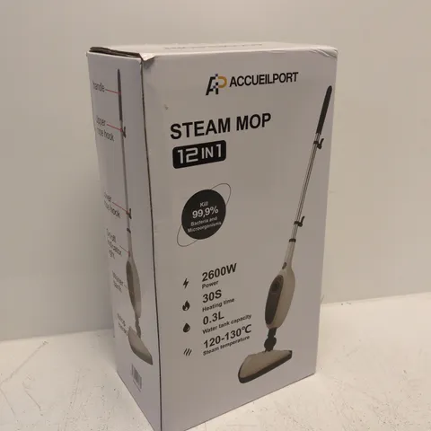 ACCUEILPORT STEAM MOP 12 IN 1 – BOXED
