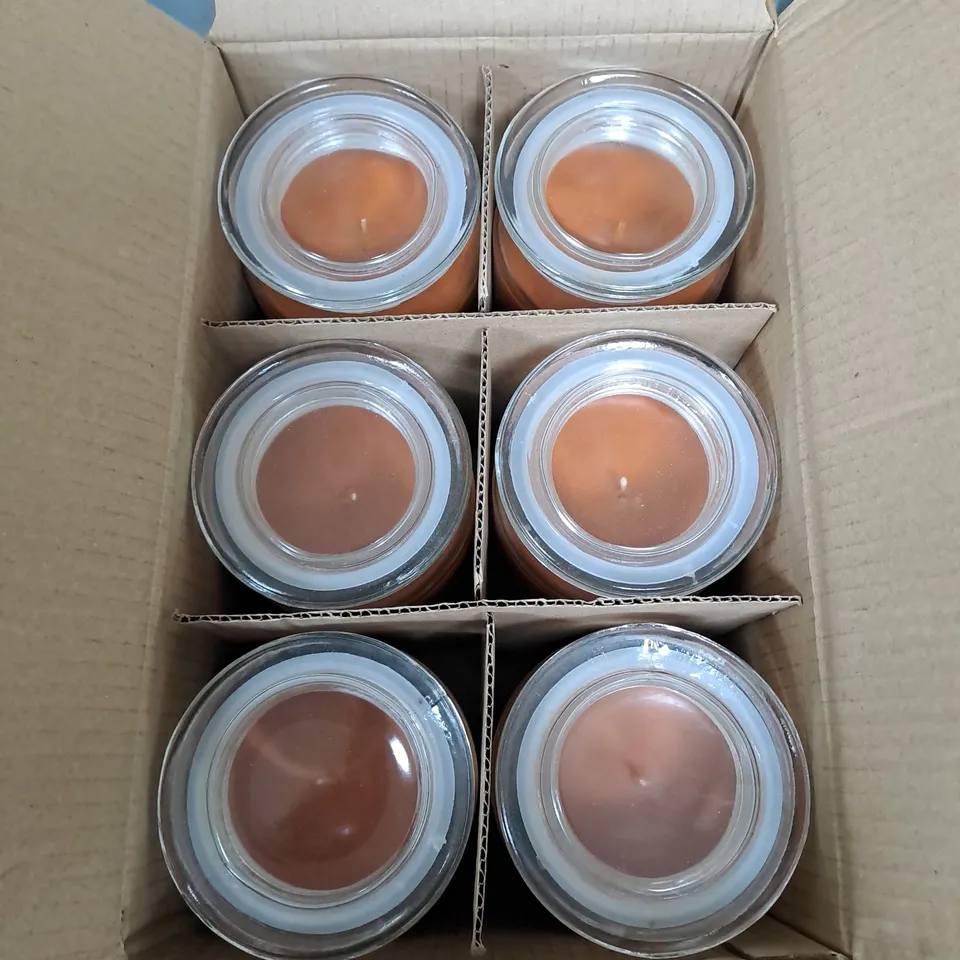 BOX OF 6 PACIFIC WAX CO CANDLES - GINGERBREAD SPICE - COLLECTION ONLY 