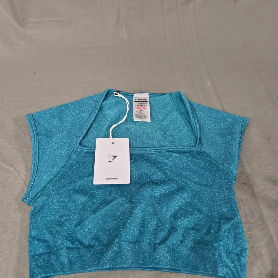 GYMSHARK ADAPT FLECK SEAMLESS CROP TOP - SIZE S