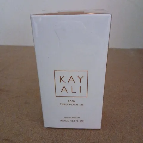 BOXED AND SEALED KAY ALI EDEN SWEET PEACH 35 EAU DE PARFUM 100ML