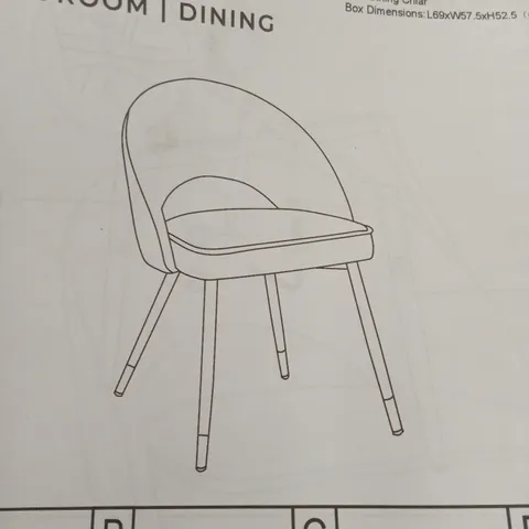 BOXED SET OF 2 DUSK LOLA DINING CHAIRS 