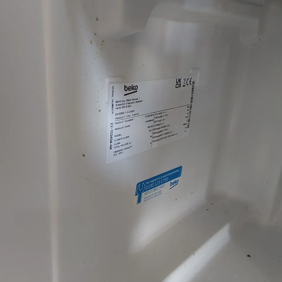 BEKO FREESTANDING FREEZER - WHITE