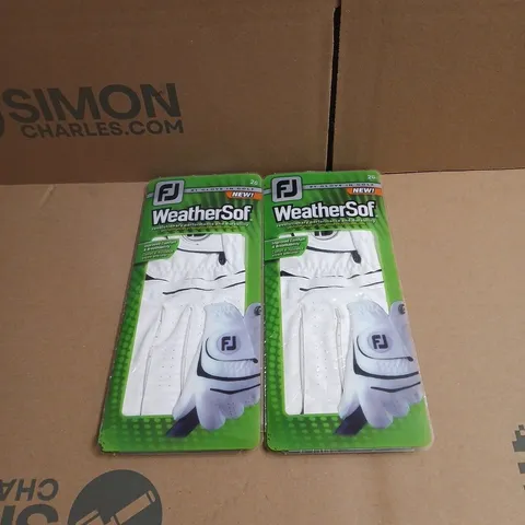 2 X FJ WEATHERSOF 26 GOLF GLOVES