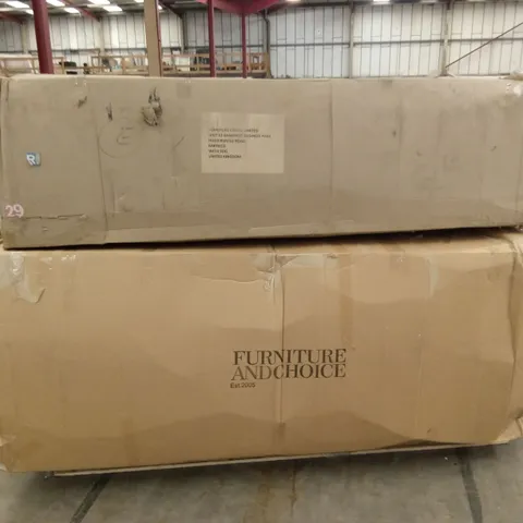 PALLET TO CONTAIN 2 DAMAGED DESIGNER SOFAS