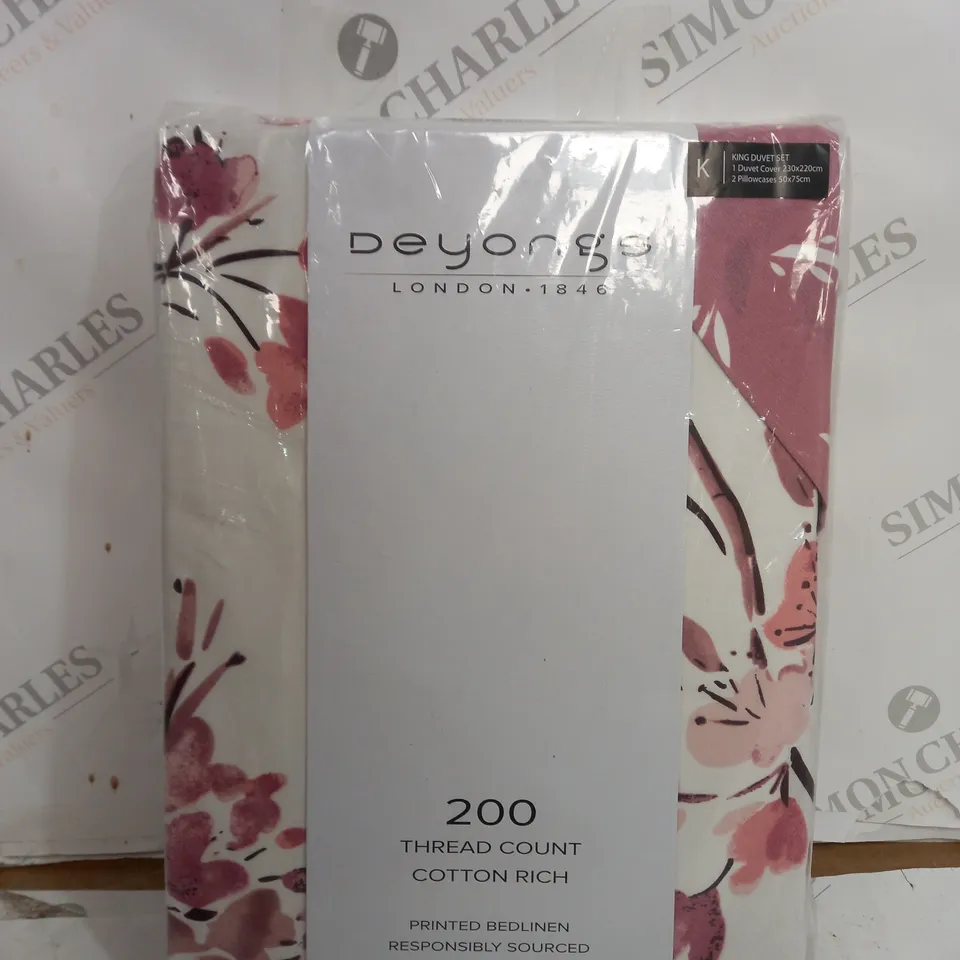 DEYONGS 200 THREAD COUNT COTTON RICH - KING DUVET SET