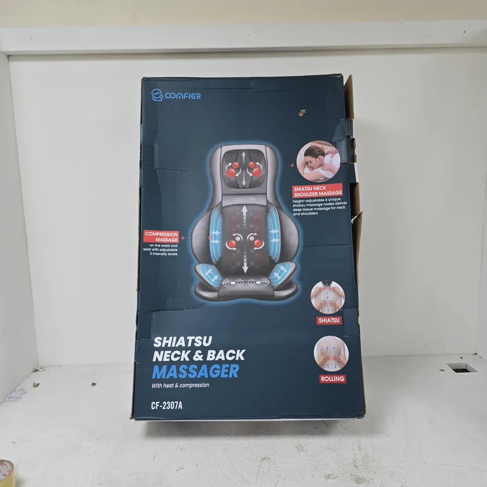 CONFIER SHIATSU NECK & BACK MASSAGER WITH HEAT – CF-2307A