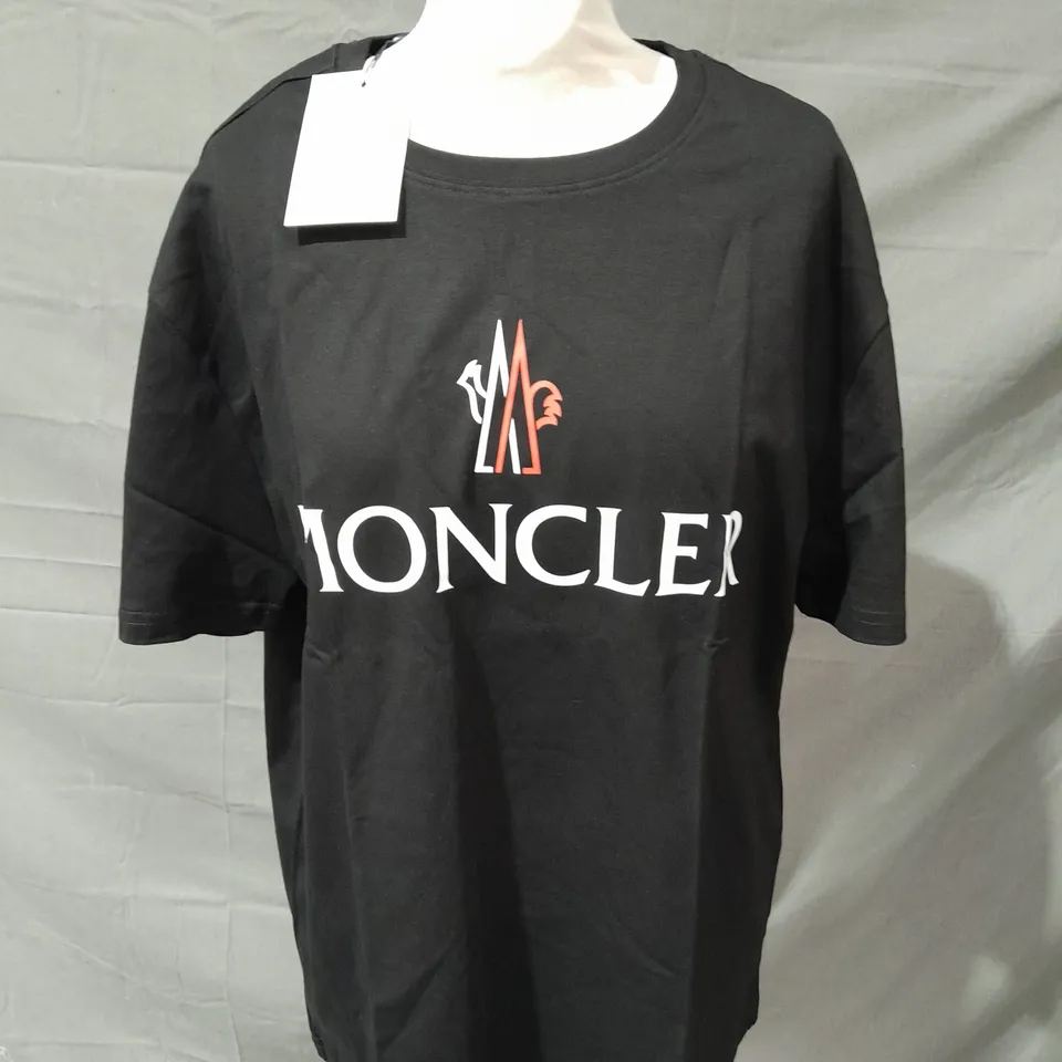 MONCLER BLACK T-SHIRT - MEDIUM