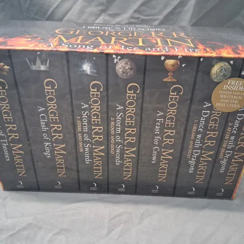 BOXED AND SEALED A GAME OF THRONES BOX SET SONG OF ICE AND FIRE 7 BOOKS COLLECTION