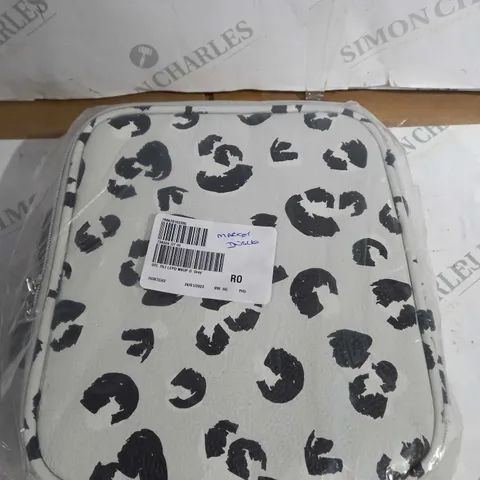 leopard print makeup bag