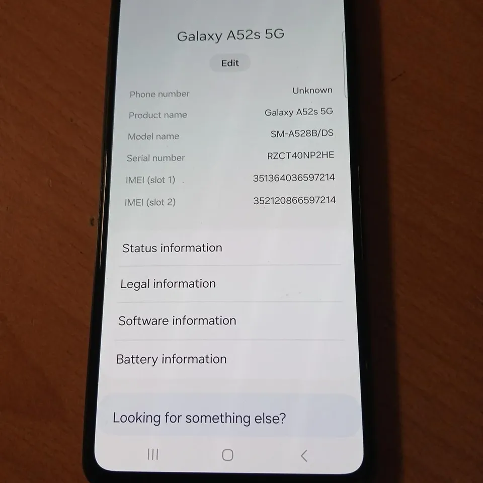 SAMSUNG GALAXY A52S 5G – WHITE, SIM-FREE (UNLOCKED)