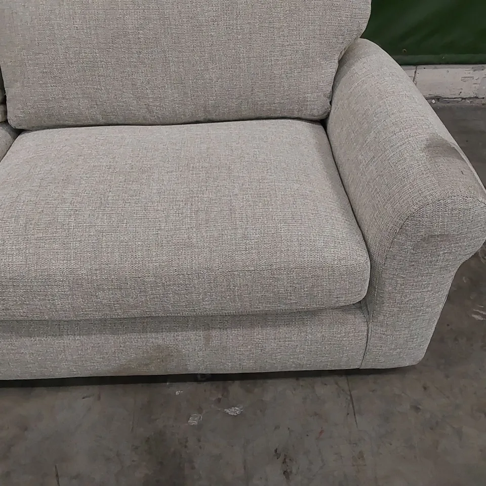 DESIGNER LARGE FABRIC UPHOLSTERED SOFA 