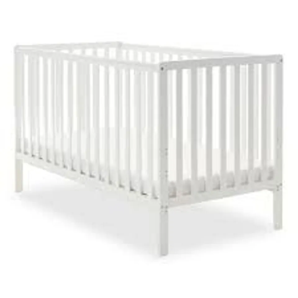 BOXED OBABY BANTAM COT BED - WHITE (1 BOX)