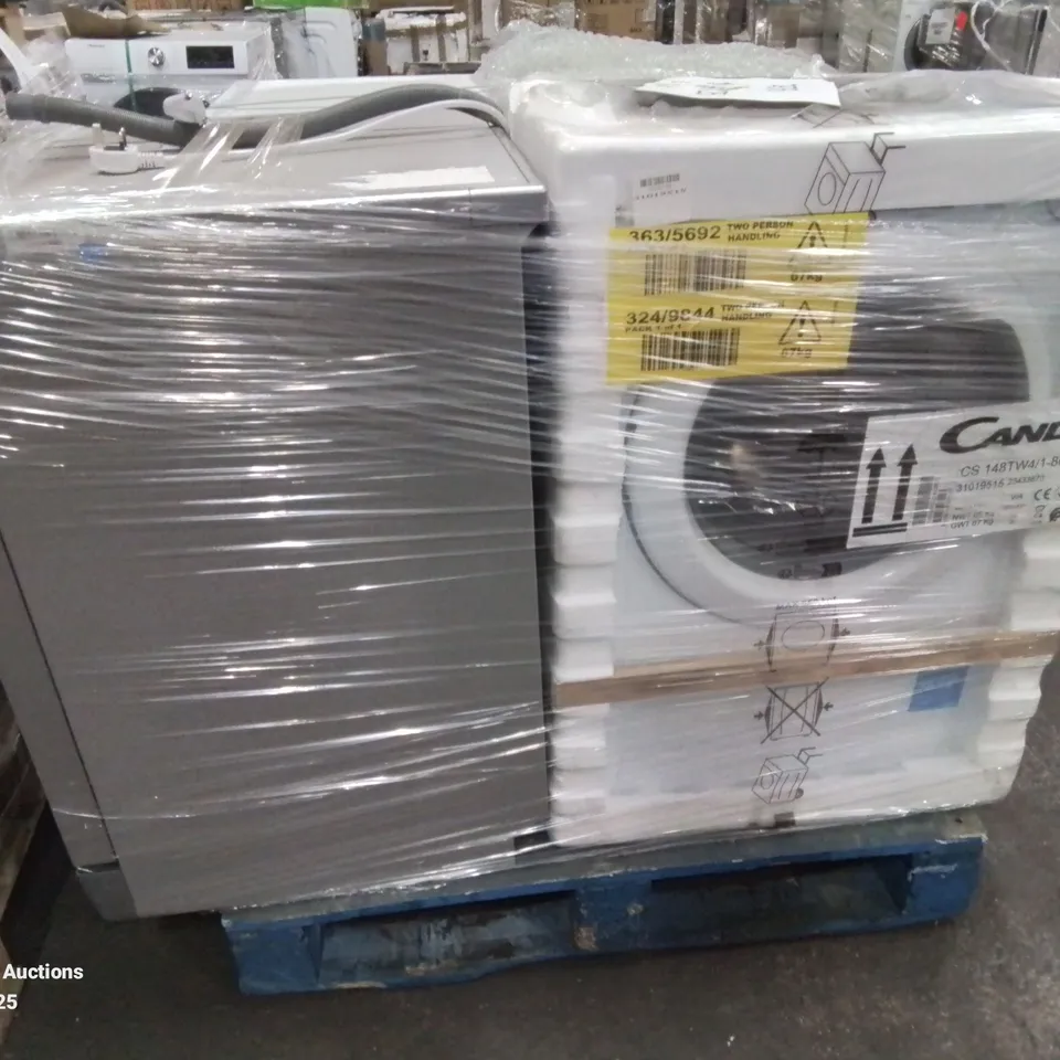 PALLET OF APPROXIMATELY 4 UNPROCESSED RAW RETURN WHITE GOODS TO INCLUDE