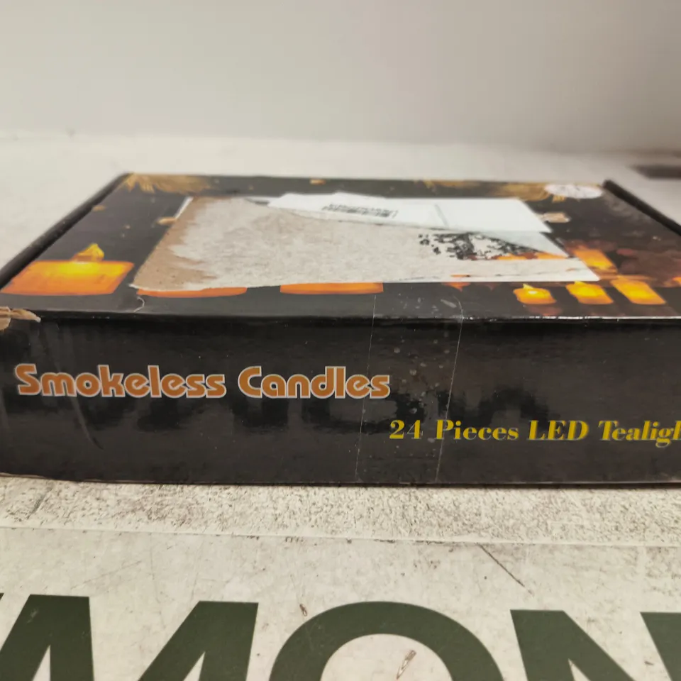 SMOKELESS CANDLES – 24 PIECES LED TEALIGHT SET