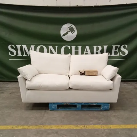 LANGDON 3 SEATER SOFA, CREAM HOUSE PLUSH FABRIC