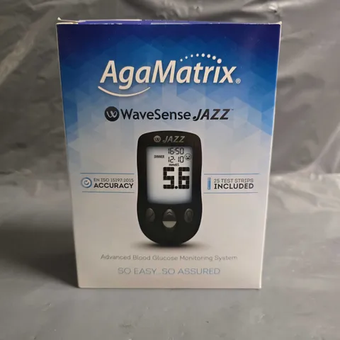 SEALED AGAMATRIX WAVESENSE JAZZ BLOOD GLUCOSE MONITORING SYSTEM