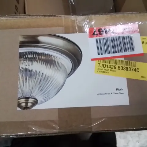 BOXED ARNOTT FLUSH MOUNT