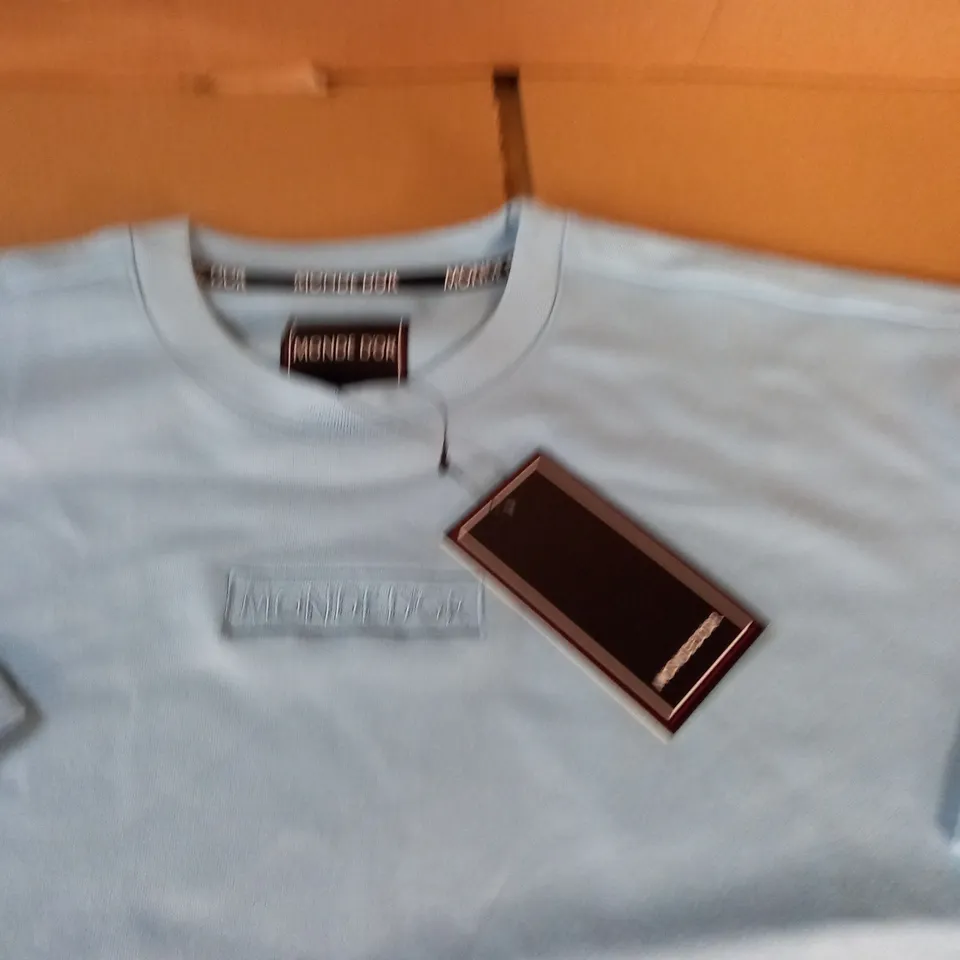 MONDE DOR BLUE T-SHIRT AND SHORT SET - L