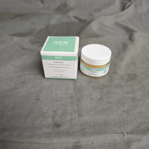 BOXED REN CLEAN SKINCARE EVERCALM OVERNIGHT RECOVERY BALM 30ML