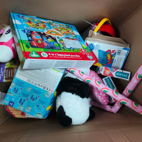 LARGE BOX OF APPROX 10 ASSORTED TOYS AND GAMES