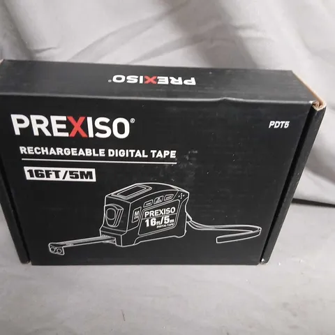 PREXISO RECHARGEABLE DIGITAL TAPE MEASURE 16FT/5M