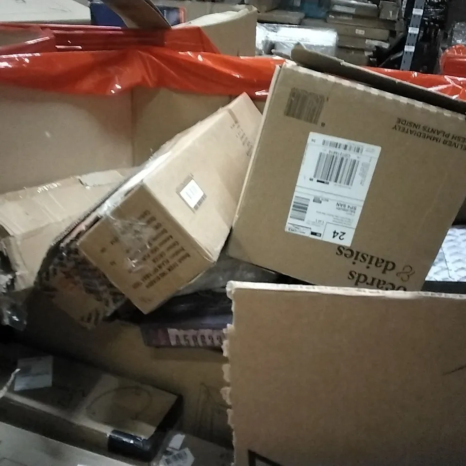 PALLET OF HOUSEHOLD ITEMS TO INCLUDE RUG,BABY DOLL,INTELLIGENT DESK LAMP, STORAGE STAND AND OTHER ASSORTED ITEMS...