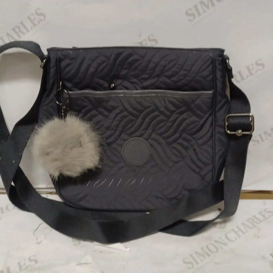 KIPLING WOMENS CROSS-BODY BAG IN QUILTED WAVES DESIGN - BLUE