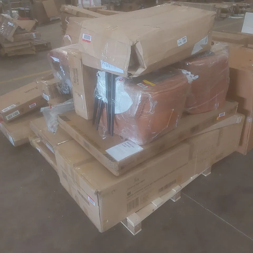 PALLET CONTAINING ASSORTED HOUSEHOLD FURNITURE PARTS